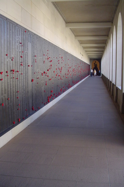 Memorial Wall for fallen soldiers (just one side)