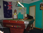 Lee and Lucie playin Pool